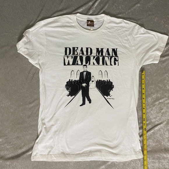 CROOKED MONKEY DEAD MAN WALKING GRAPHIC T SHIRT - Picture 8 of 9